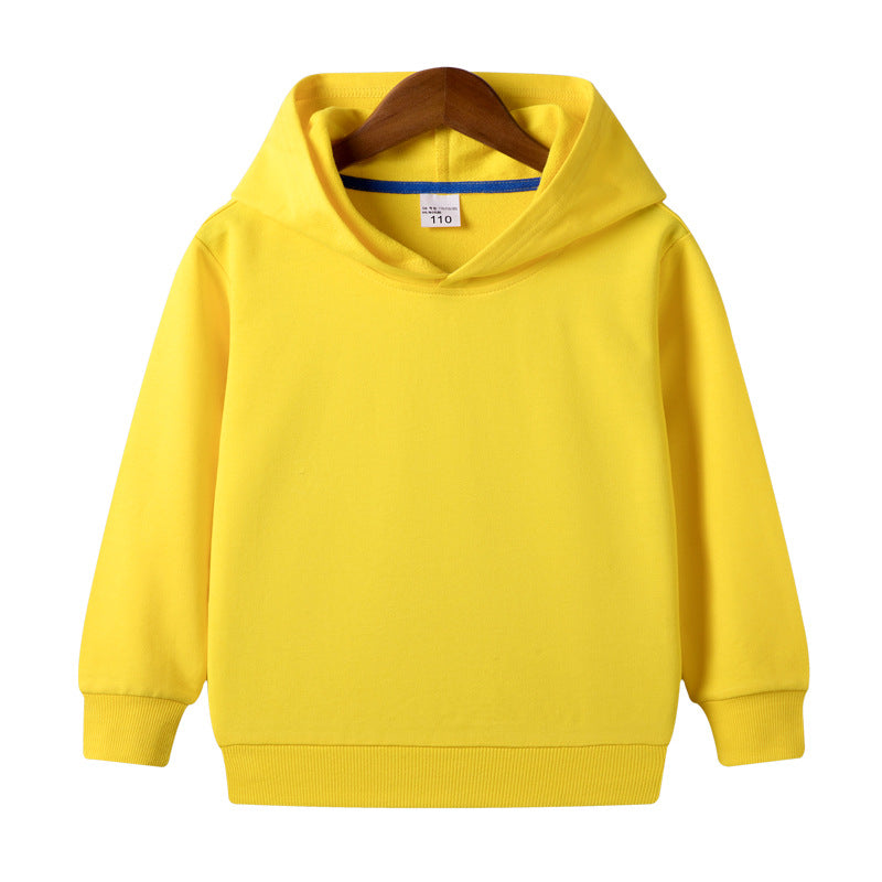 Customized Pure Cotton Hooded Blank Sweater For Middle And Small Children Customized Pure Cotton Hooded Blank Sweater For Middle And Small Children